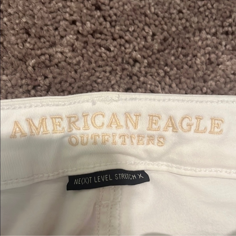 American Eagle Outfitters White Stretch Jeans - Picture 2 of 4